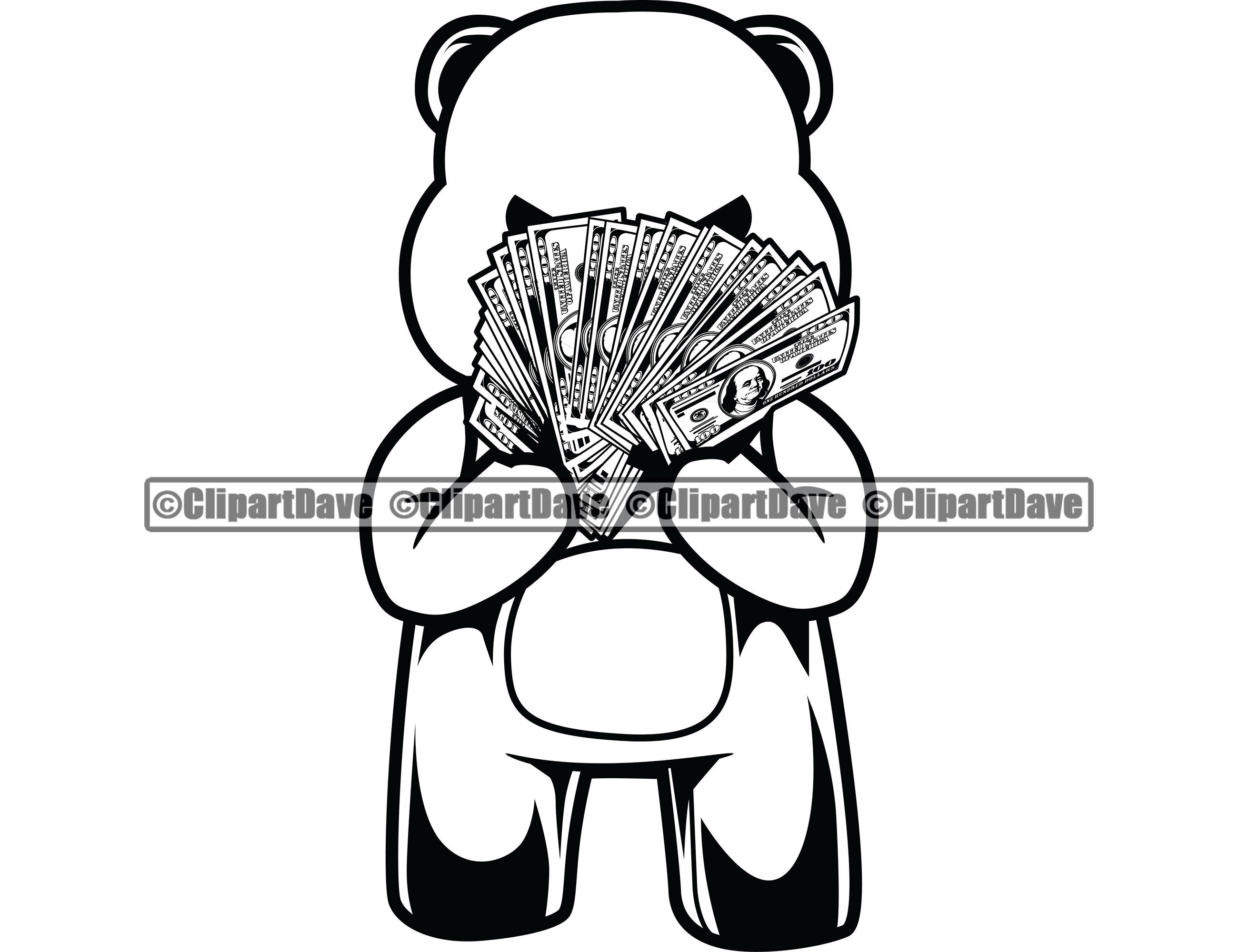 Thug Bear Svg