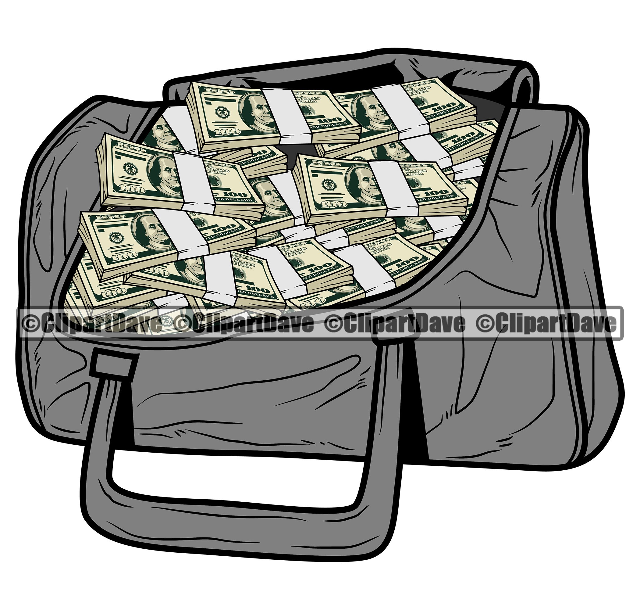 Money Luxury Leather Duffle Bag SVG Design 100 Dollar Cash Hip Etsy