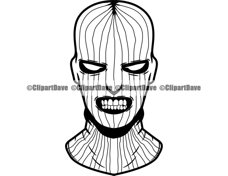 Gangster Ski Mask Svg Design Thug Crime Savage Criminal Hip Etsy