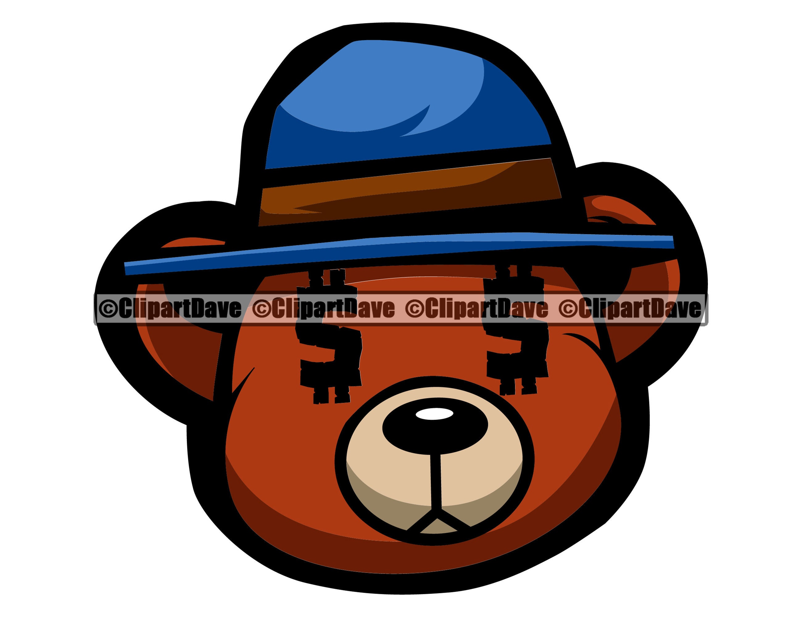 Gangster Teddy Bear Dollar Sign Eyes SVG Design Chicano Cholo Etsy