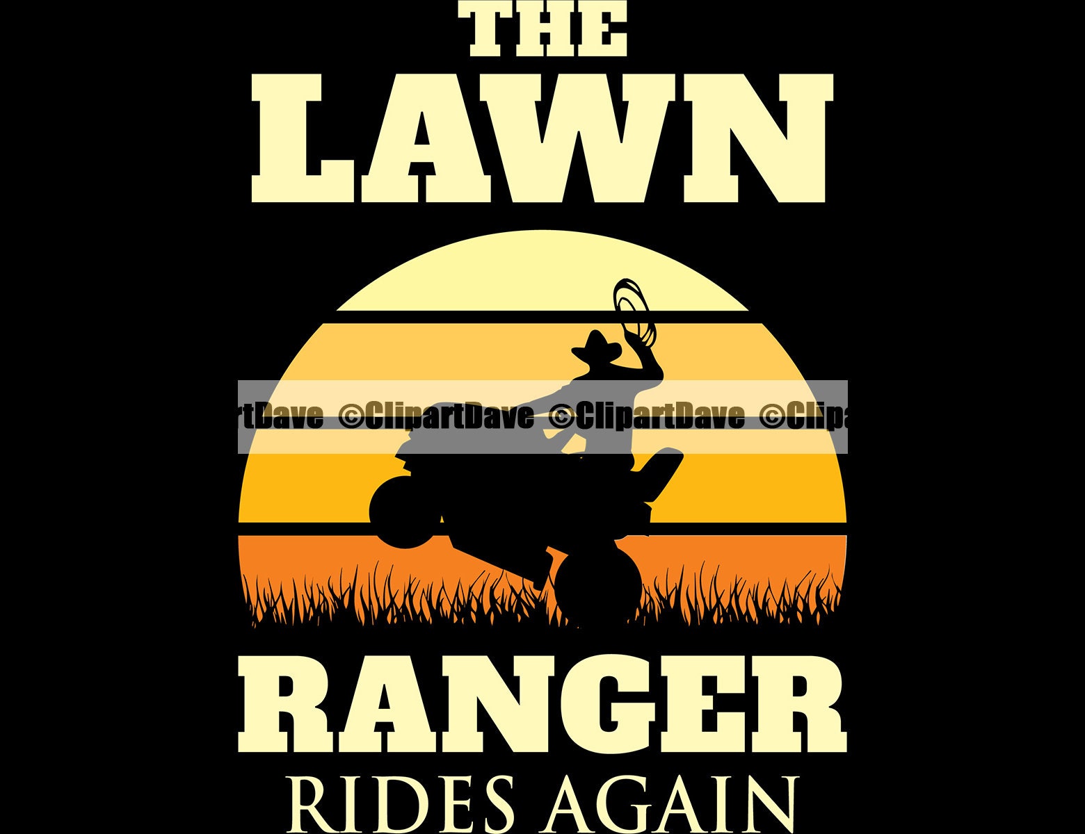 Download Lawn Ranger Rides Again Funny Retro SVG Design Vintage | Etsy