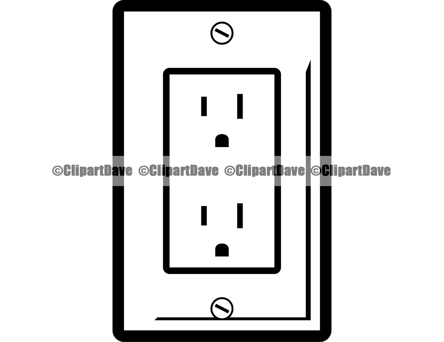 Electrical Plug Outlet SVG Design Logo Electric Cord Socket Etsy