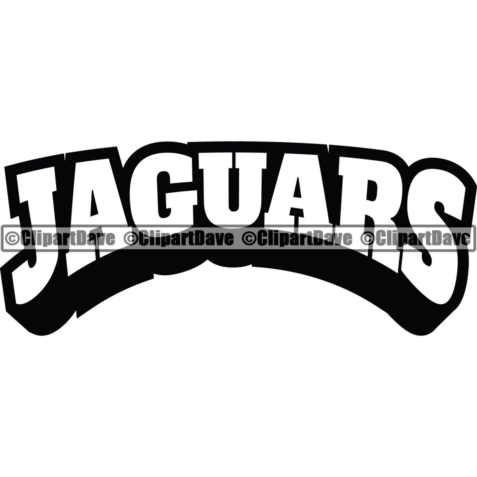 Jaguars Text Lettering SVG Design Logo Sport Team Mascot Game Etsy