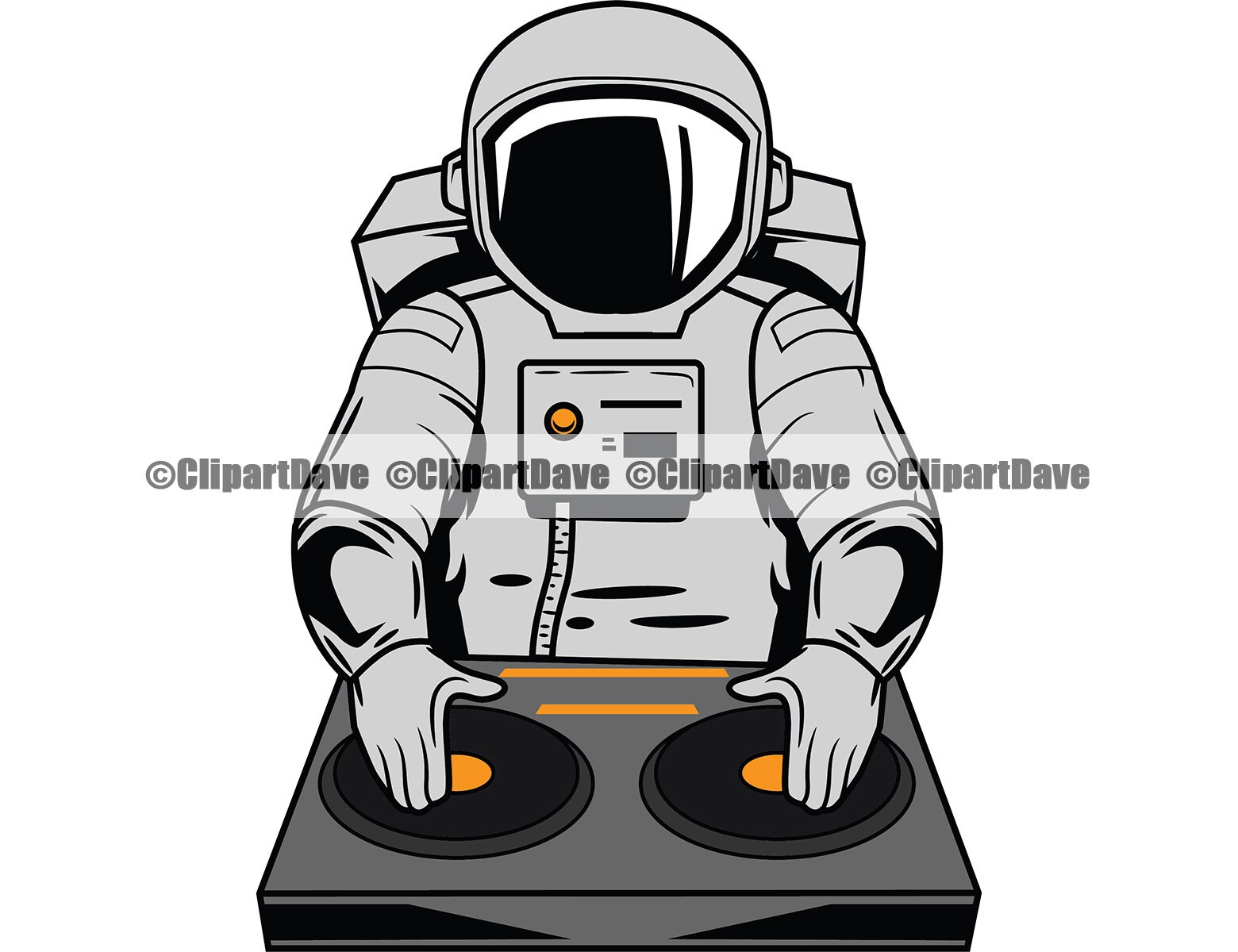 Download Music Dj Astronaut Svg Design Space Man Spinning Vinyl Etsy