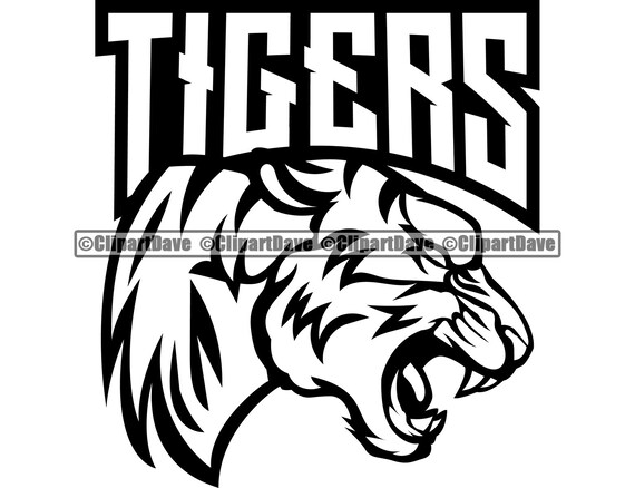 Tiger Mascot Svg Design Logo Sport Team Game Fantasy League Etsy
