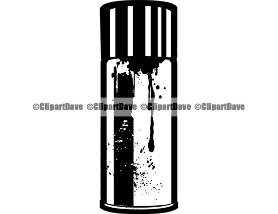 Spray Paint Can Svg Design Graffiti Art Illustration Style Etsy