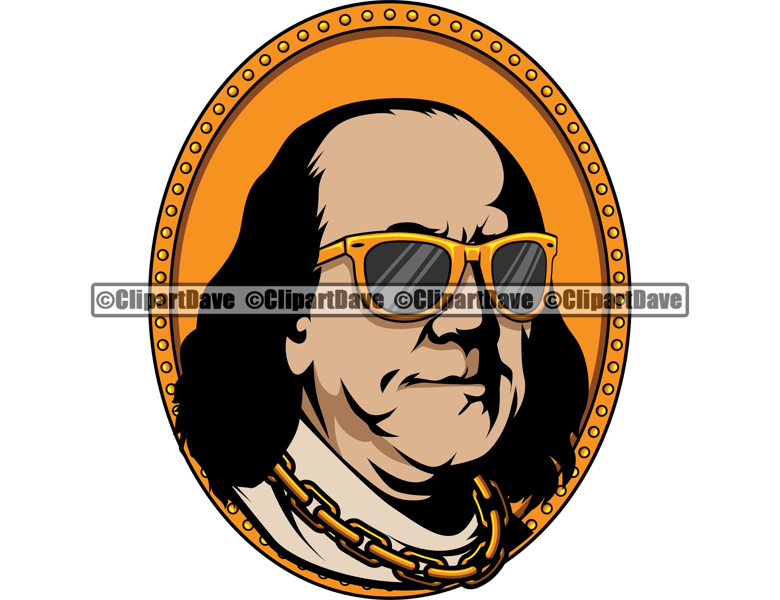 Ben Franklin Sunglasses SVG Design 100 Dollar Bill Money Cash | Etsy