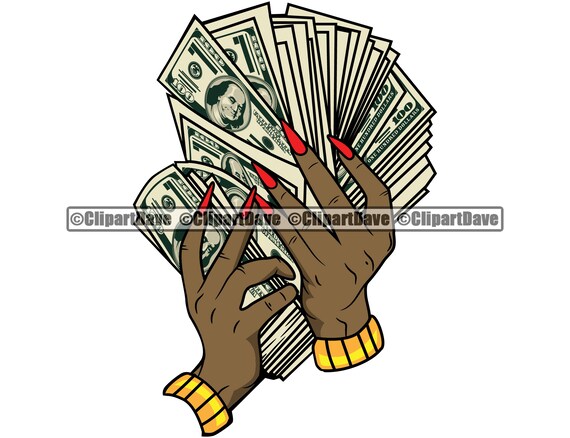 Female Hand Holding Money Fan Svg Design Woman Thug Lady Etsy Female Hand Holding Money Fan Svg Design Woman Thug Lady Etsy