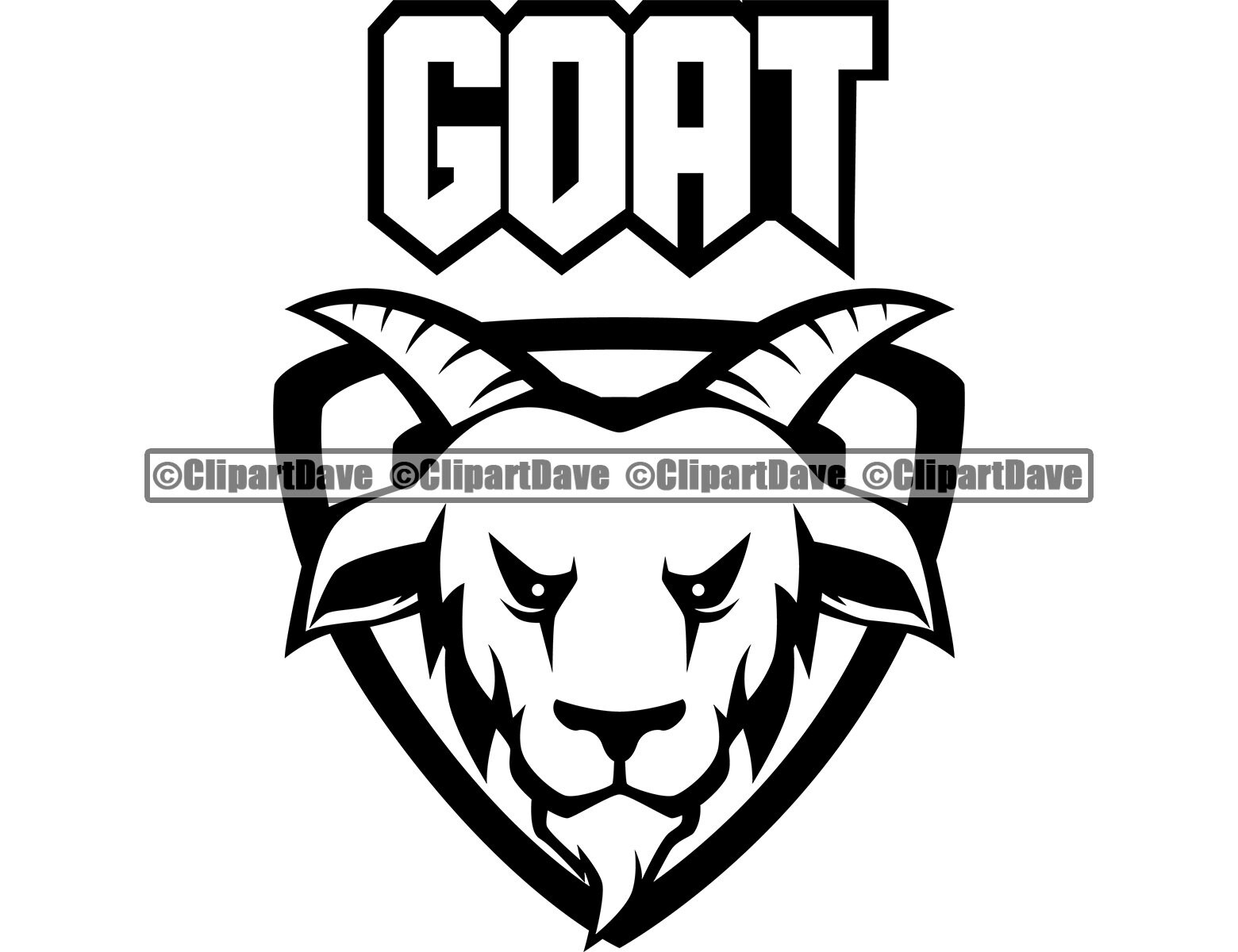 Goat SVG Design Logo Sport Team Mascot Game Fantasy League  Etsy