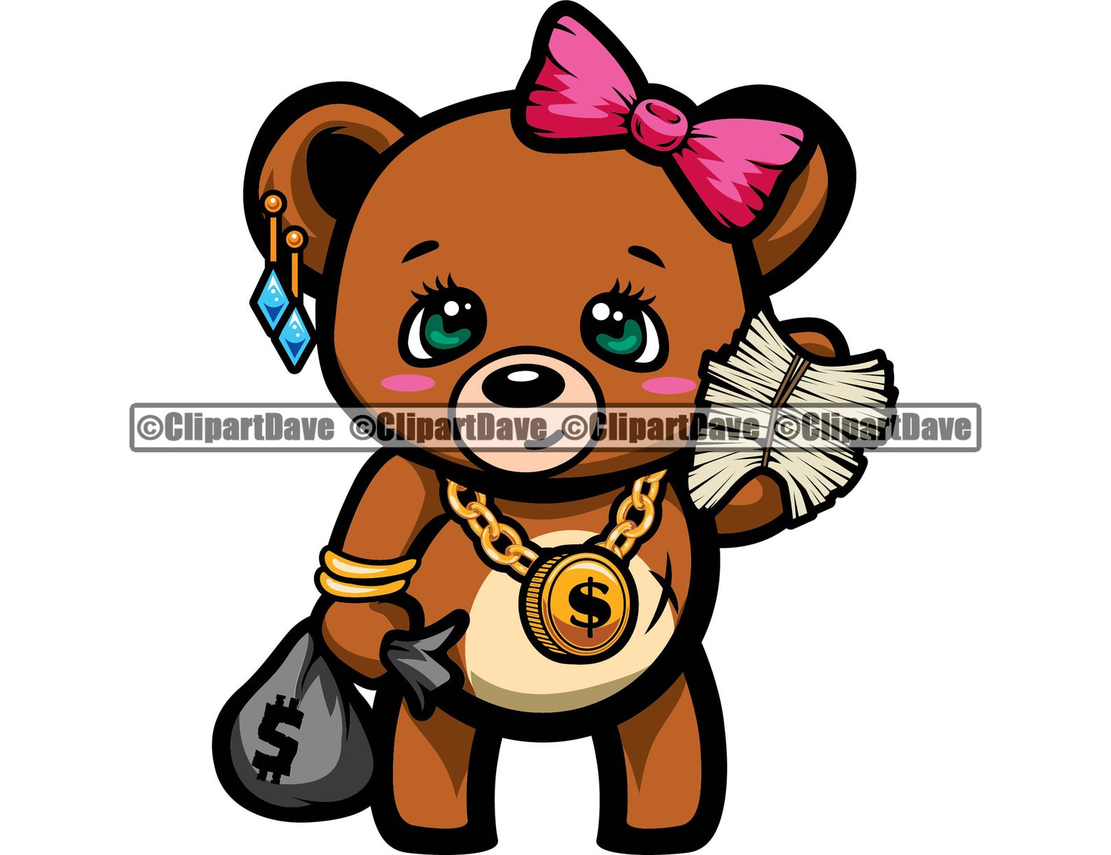 Thug Bear SVG