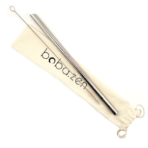 Stainless steel bubble tea straw