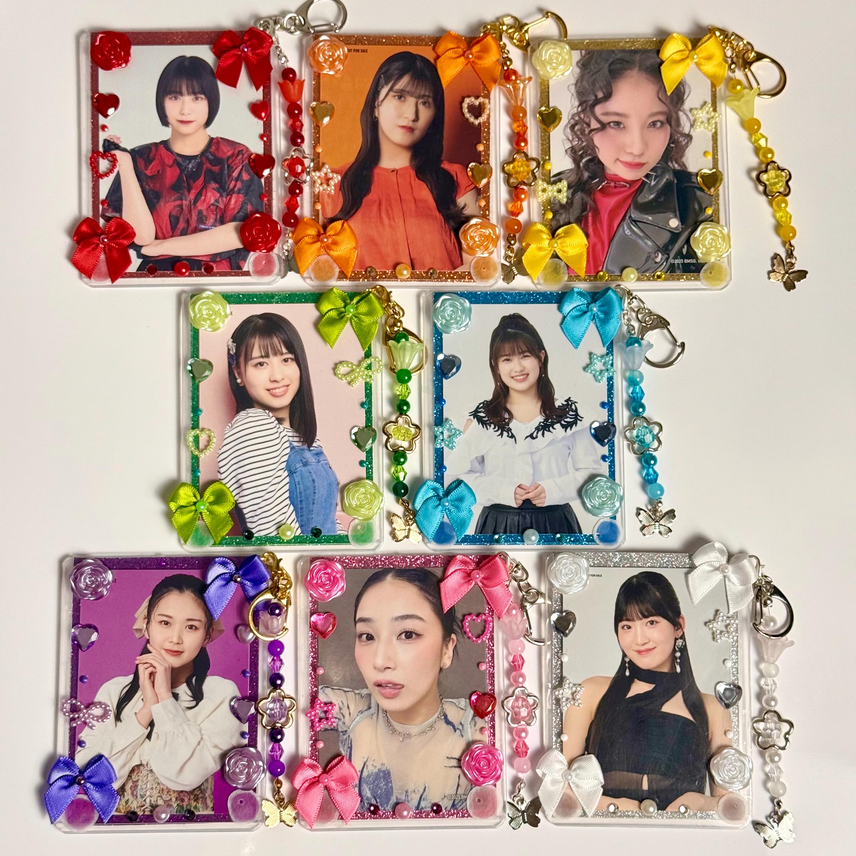 Handmade Oshi Photocard Holder Keychain / Trading Card Case Top