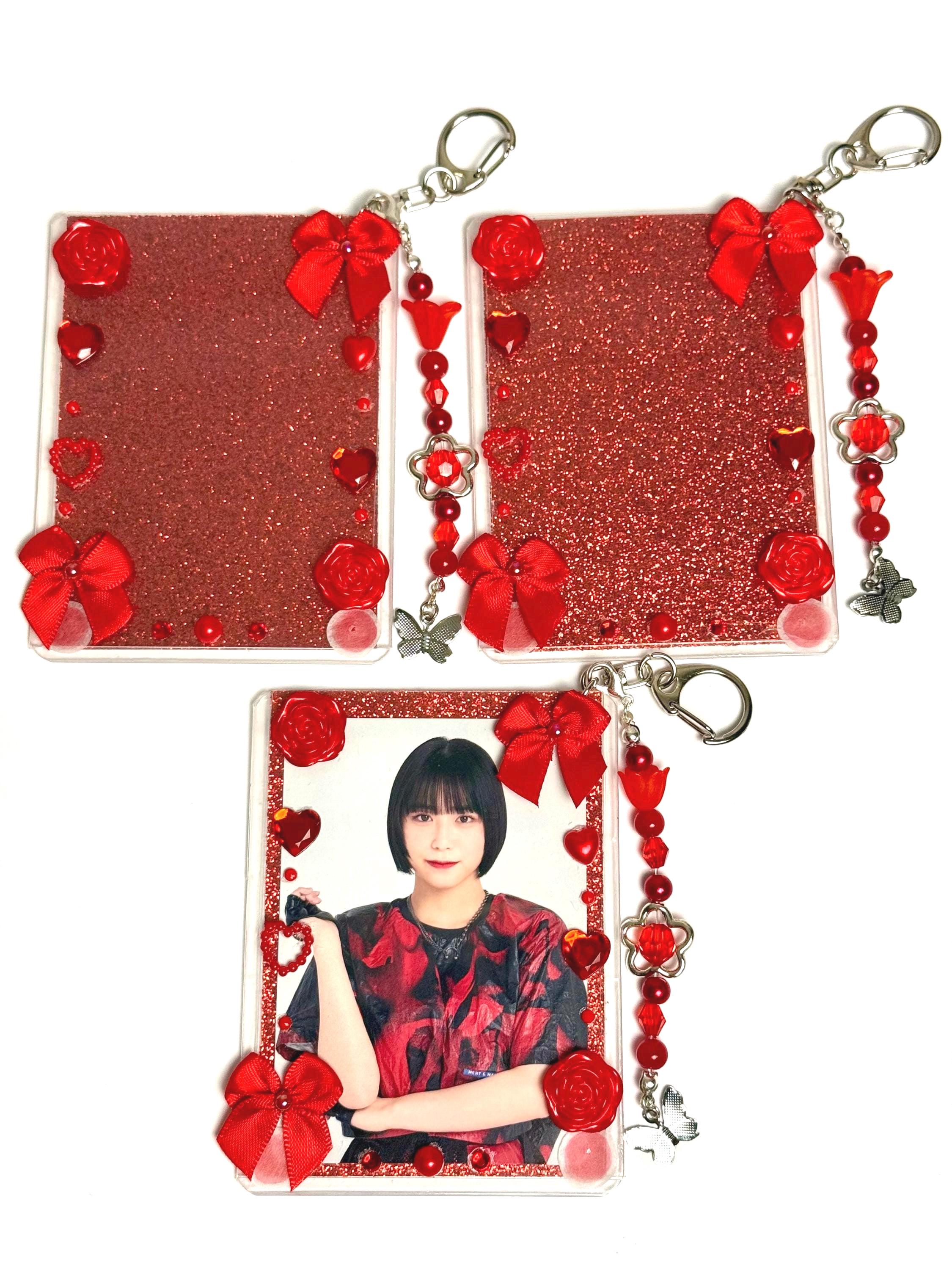 Handmade Oshi Photocard Holder Keychain / Trading Card Case Top