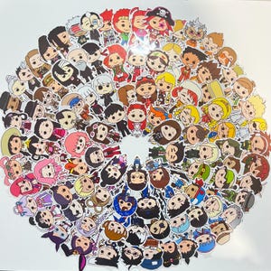 100 Characters! Ace Attorney Stickers (Handmade)
