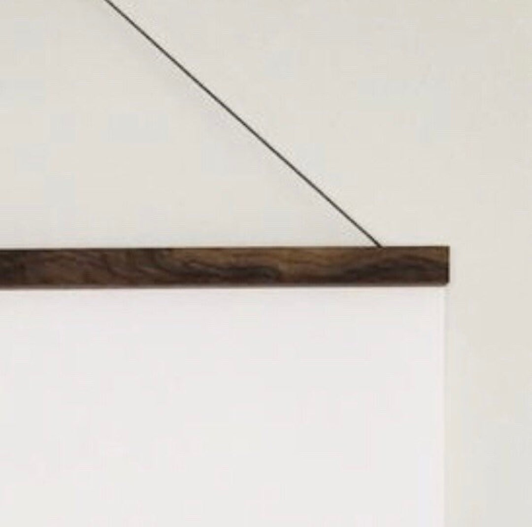 Walnut Hanging Frame Reclaimed Walnut Poster Etsy