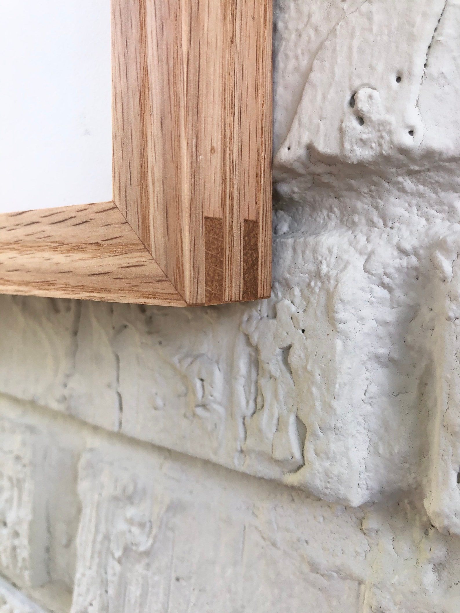 Natural Raw Oak Picture Frame Poster Frame Reclaimed Wood Etsy