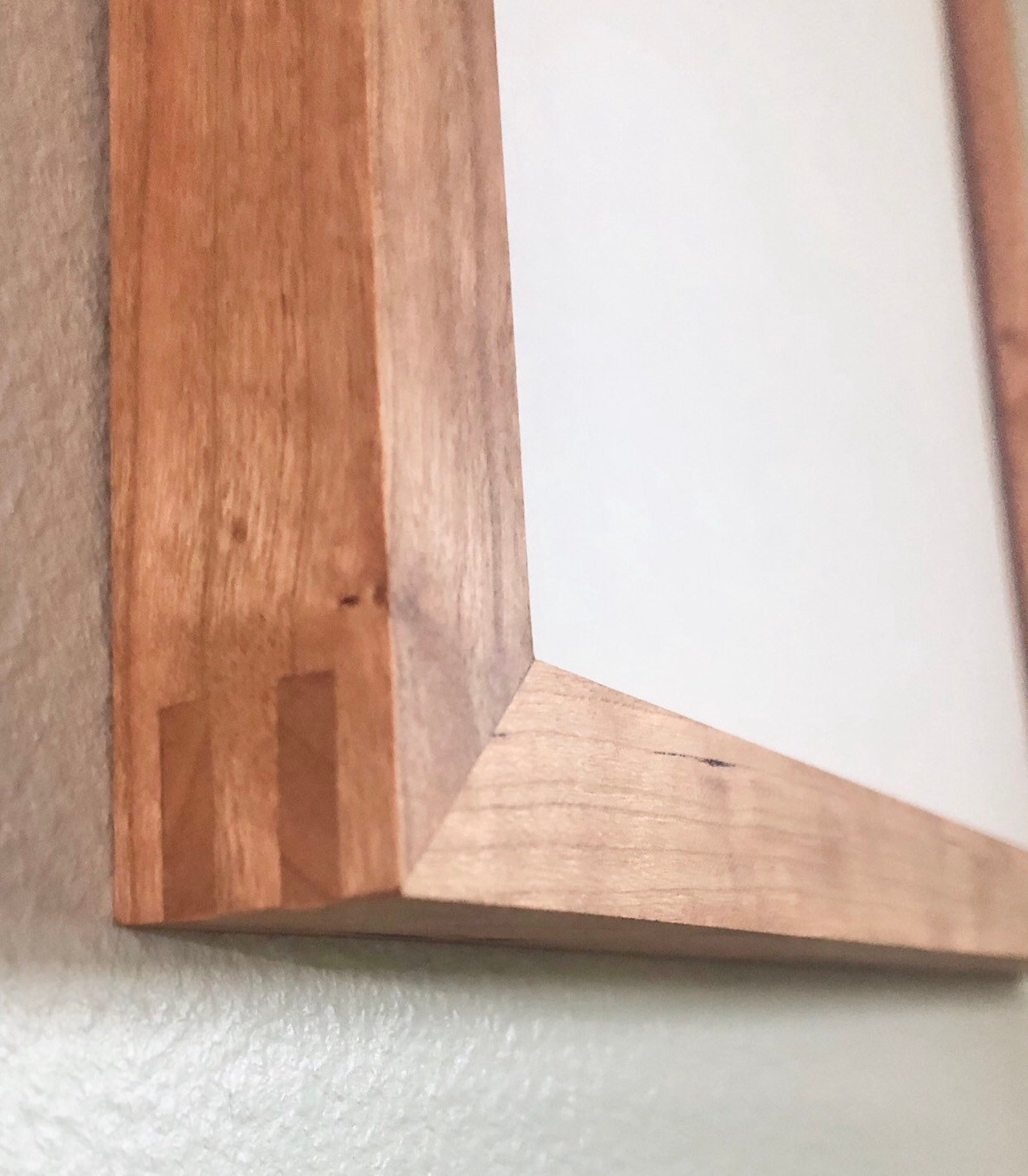 Cherry Wood Picture Frame Poster Frame Reclaimed Wood Etsy