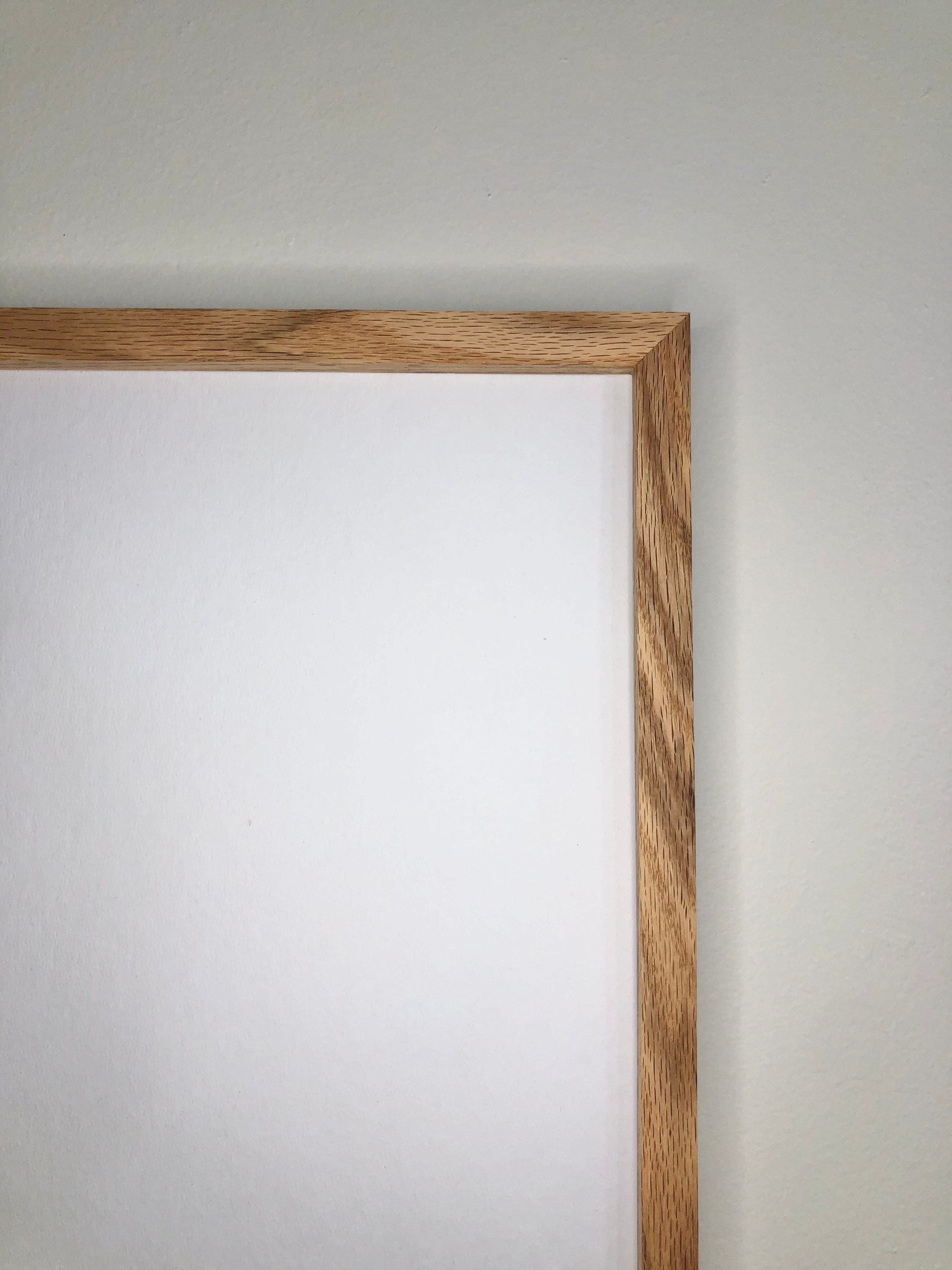 Oak Picture Frame Glass Poster Frame Reclaimed Wood Etsy