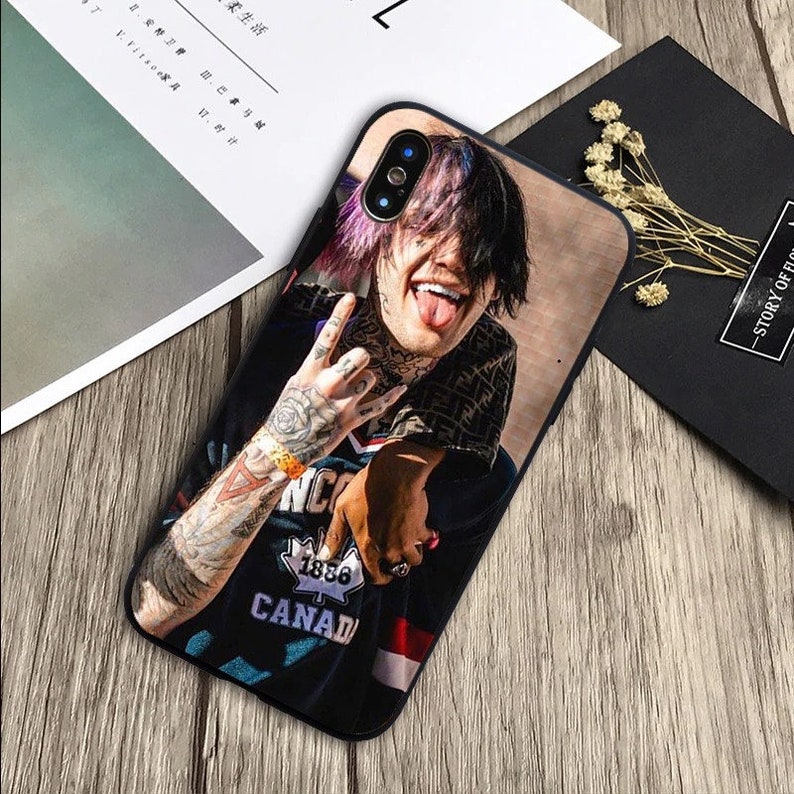 Peep Tattoo Collage iPhone Case Lil Peep Phone Case For iPhone 12 11 Pro Max Xs Xr X Max Se Rapper Phone Case Lil Peep Phone Case Cry Baby