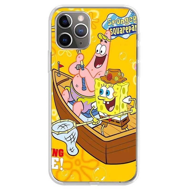 Cute Sponges Cartoon Bob Phone Case Cartoon Phone Case Spongebob Spongebob Phone Case For iPhone 12 11 Pro Max Xs Xr X Minni 8 7 Plus