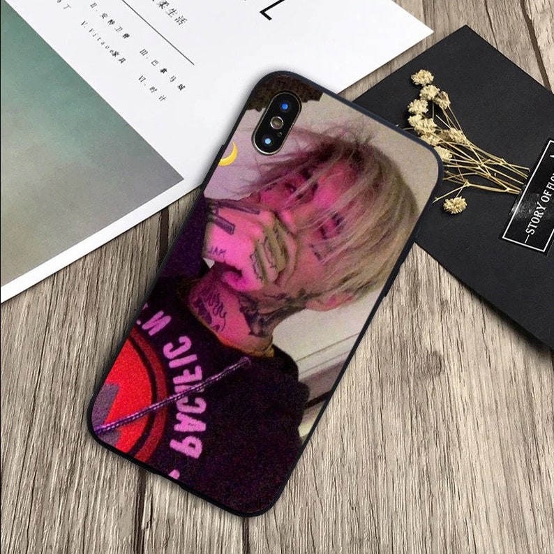 Peep Tattoo Collage iPhone Case Lil Peep Phone Case For iPhone 12 11 Pro Max Xs Xr X Max Se Rapper Phone Case Lil Peep Phone Case Cry Baby