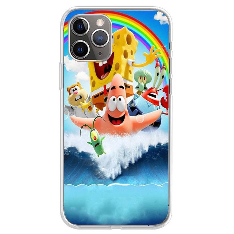 Cute Sponges Cartoon Bob Phone Case Cartoon Phone Case Spongebob Spongebob Phone Case For iPhone 12 11 Pro Max Xs Xr X Minni 8 7 Plus