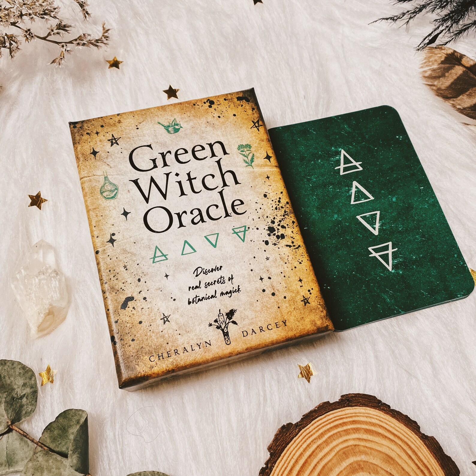 Green Witch Oracle Card Deck Etsy