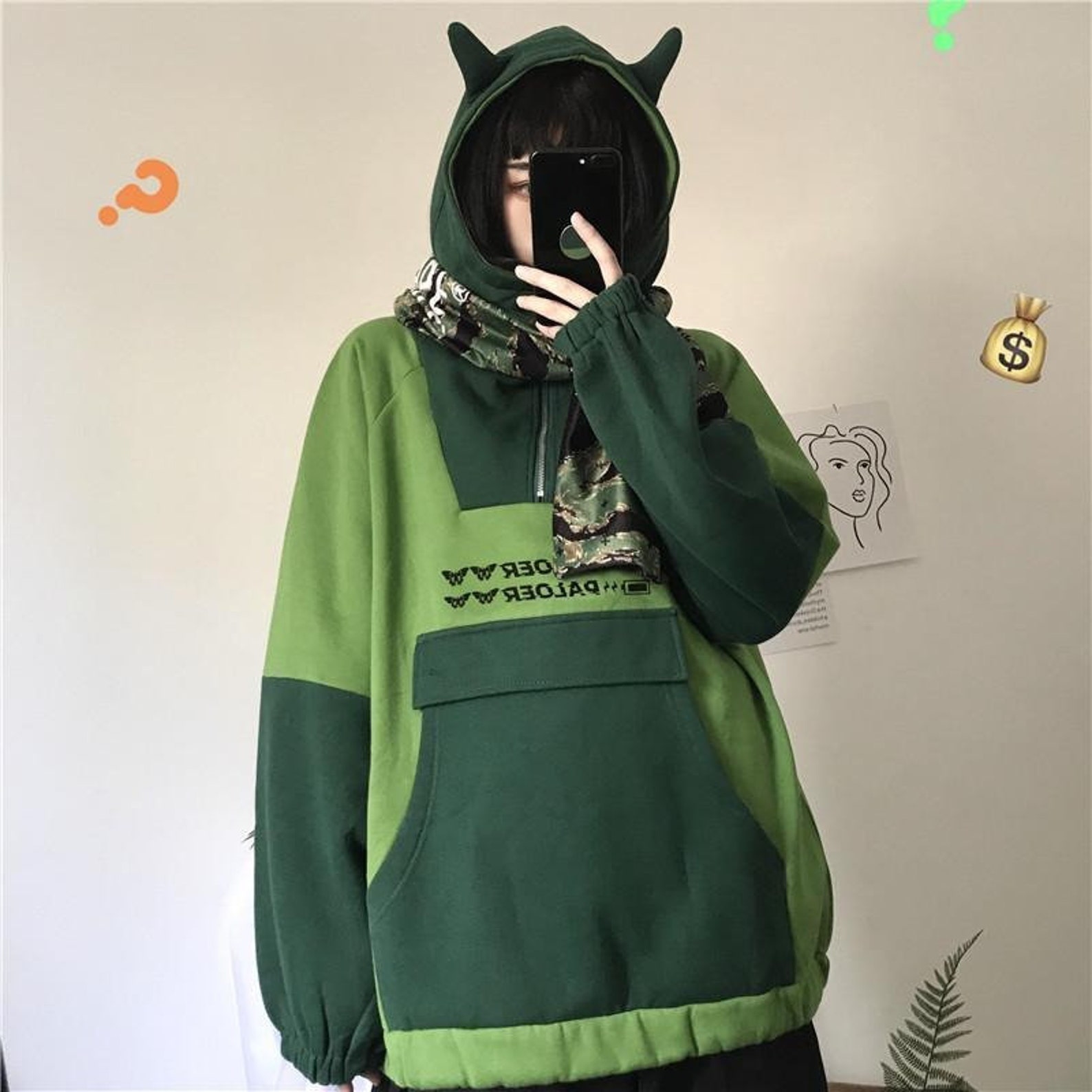 Harajuku estética rana anime sudadera con capucha mujeres Etsy Harajuku estética rana anime sudadera con capucha mujeres Etsy