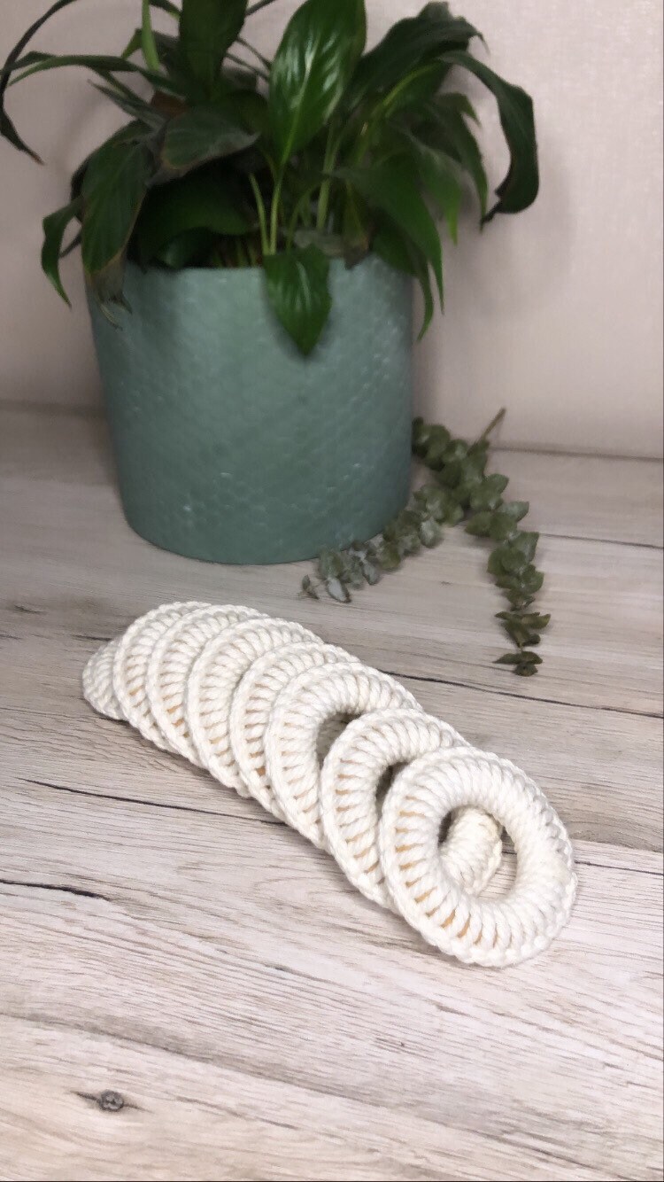 Ronds de Serviettes Bois et Macramé