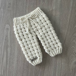 CROCHET PATTERN - Caleb Crochet Baby Pants | Crochet Baby Trousers | Crochet Baby Leggings | Crochet Baby Joggers | Newborn - 2 Years