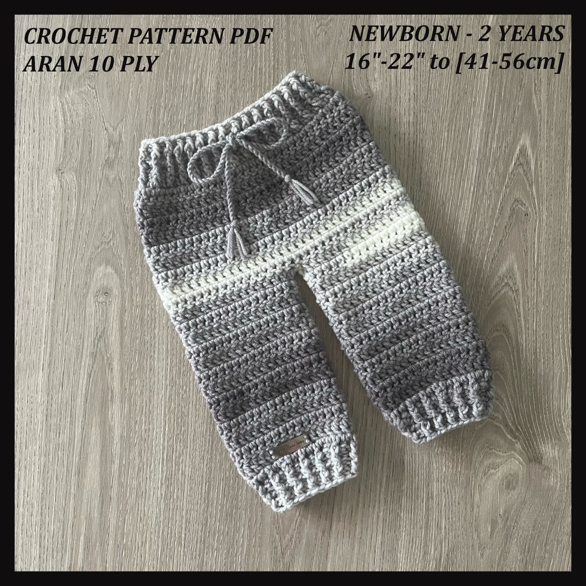 Crochet newborn baby pants pattern sale