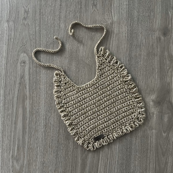 Crochet Pattern - Renee Loveknot Crochet Baby Bib Pattern - Crochet Bib Pattern, Drool Bib, Dribble Bib, Food Bib, Crochet Bib