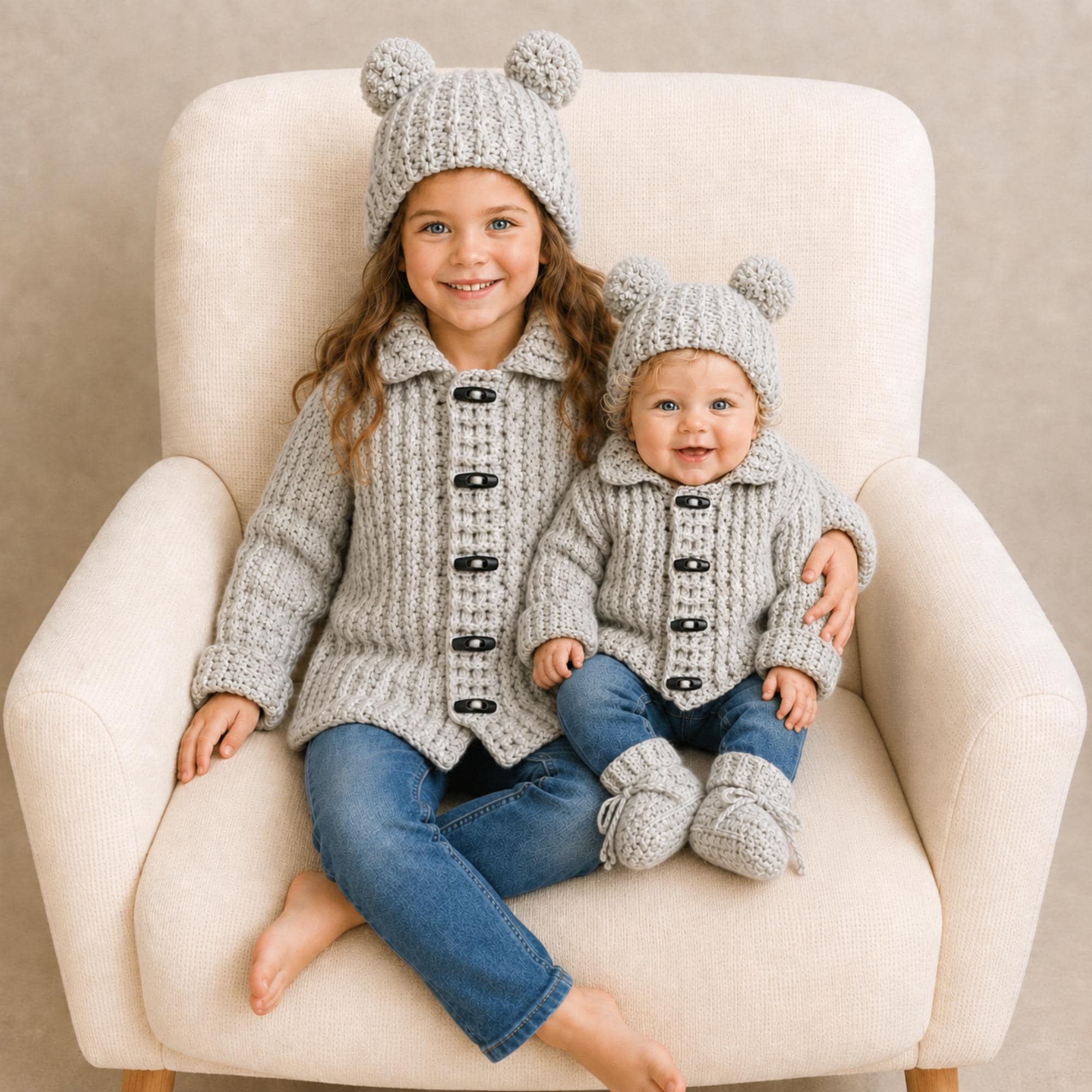 38 Matching Crochet Pattern Sets for Your Next Project 9 Crochet Pattern Theo Baby to Child (to 10 Years) Crochet