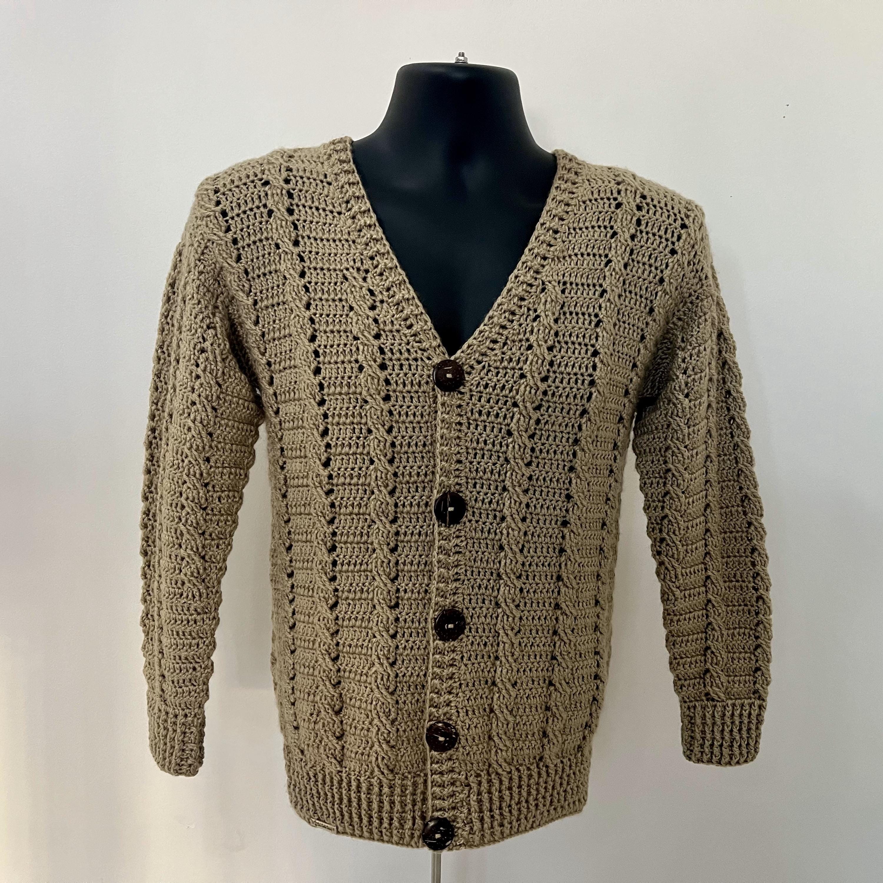 Fisherman Cardigan - Etsy
