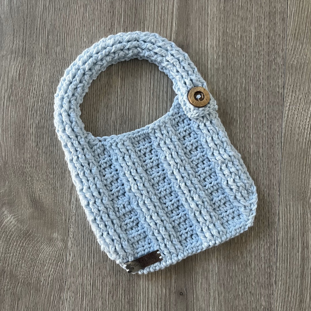 Crochet Pattern - Zeb Crochet Baby Bib Pattern, Self Striping Baby Bib ...