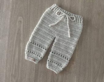 CROCHET PATTERN - Zac Crochet Baby Pants | Crochet Baby Trousers | Crochet Baby Leggings | Crochet Baby Joggers | Newborn - 2 Years DK 8 Ply