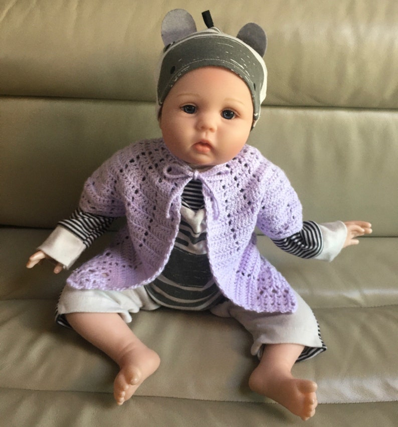 Crochet PATTERN Eva Baby Cardigan Newborn to 3 Months 4 Ply Etsy