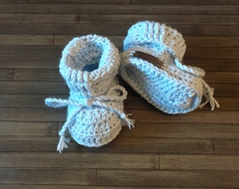 Crochet Pattern - Zeb Crochet Baby Booties Shoes Pattern, Self Striping Baby Slippers Crochet Pattern, Newborn to 12 Months, DK 8 Ply