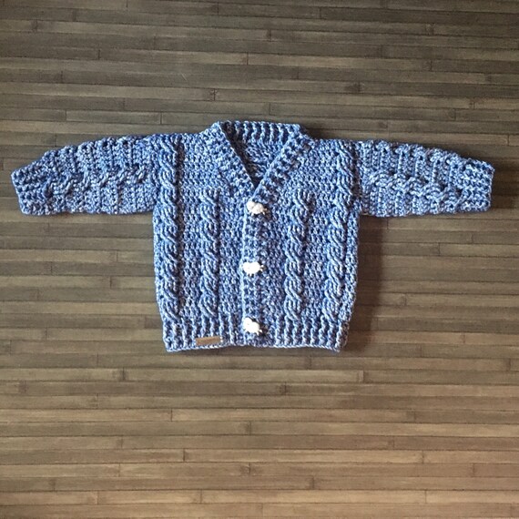 Crochet Baby Sweater Pattern Ethan Baby 