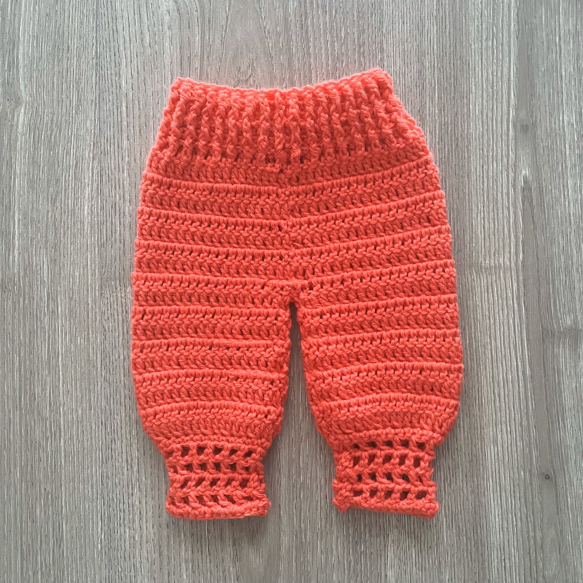 Pantalón básico para bebé tejido a crochet new arrivals