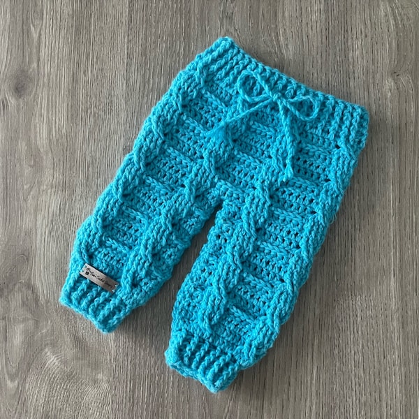 CROCHET PATTERN - Jack Crochet Baby Pants | Crochet Baby Trousers | Crochet Baby Leggings | Crochet Baby Joggers | Newborn - 2 Years