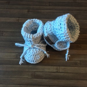Crochet PATTERN - Zeb - Self Striped Baby Booties Pattern, Crochet Baby Shoes, Crochet Boots Pattern, Prem to 1 Year Dk 8 Ply ENGLISH ONLY