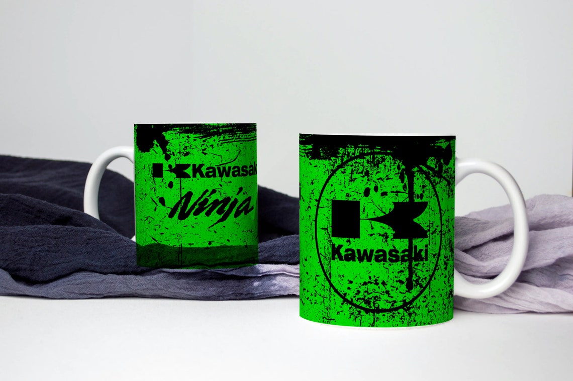 Kawasaki Ninja Dirty Oil Stained Tea / Coffee Mug Etsy