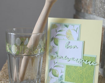 wallpapers Humour Image Joyeux Anniversaire Mojito carte d anniversaire rhum etsy