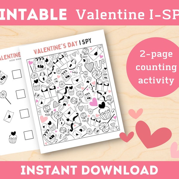 PRINTABLE Valentine's Day I-Spy Game