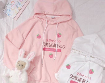 strawberry adidas hoodie