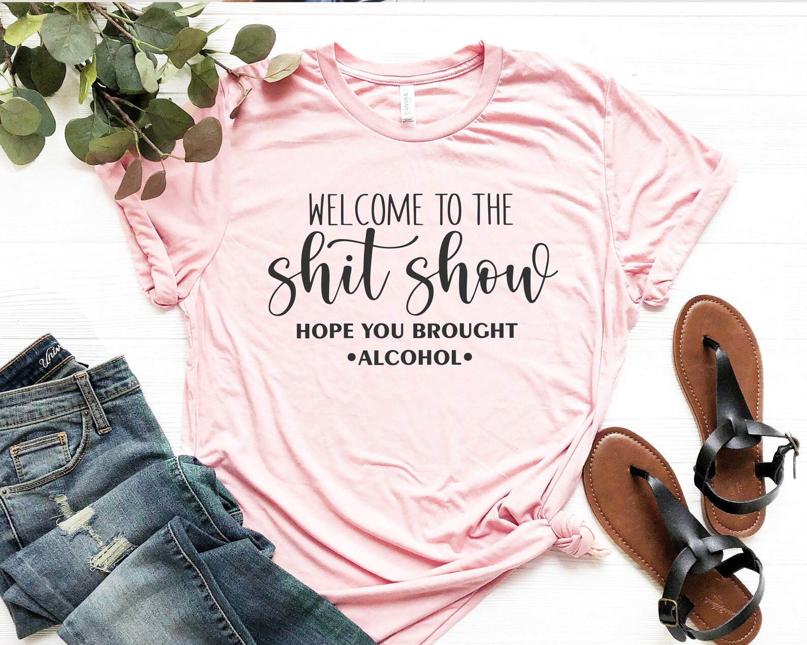 Welcome to the Shit Show Shirt I Hope You Brought Alcohol | Etsy