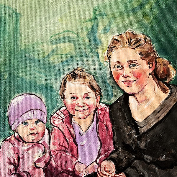 Acrylic Family Painting - Etsy