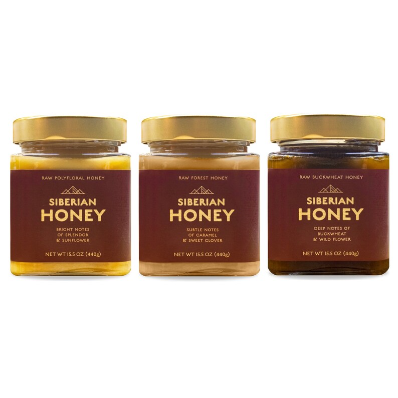 Siberian Honey Raw Artisan Honey Pure & Unprocessed Etsy