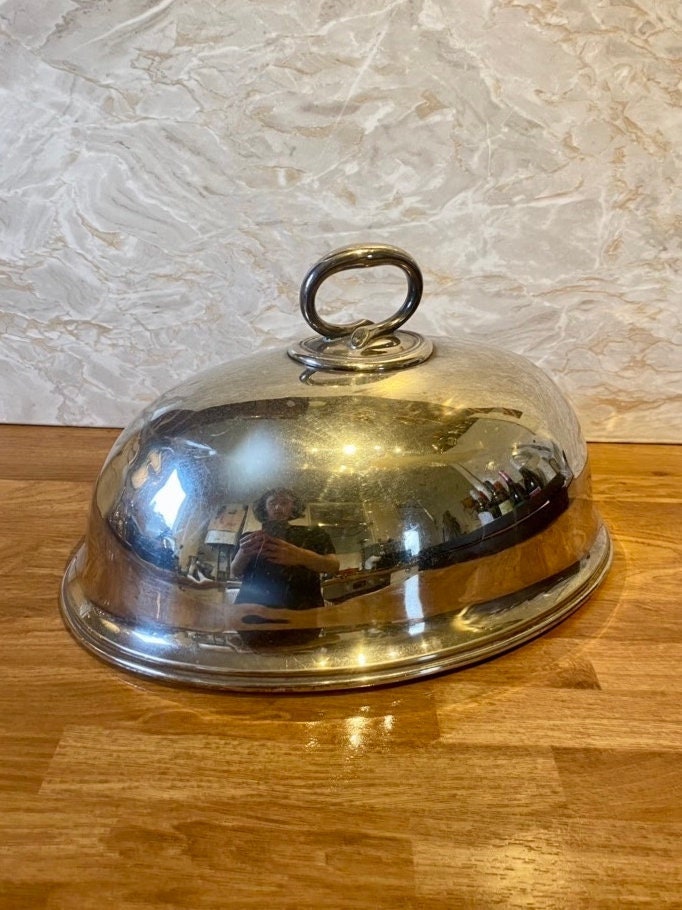 Dome Serving Plate Dish Dining Cover Stainless Steel Cloche Food Cover Dome  Serving Plate Dish Dining Dinner For Home Kitchen Restaurant Cafe 